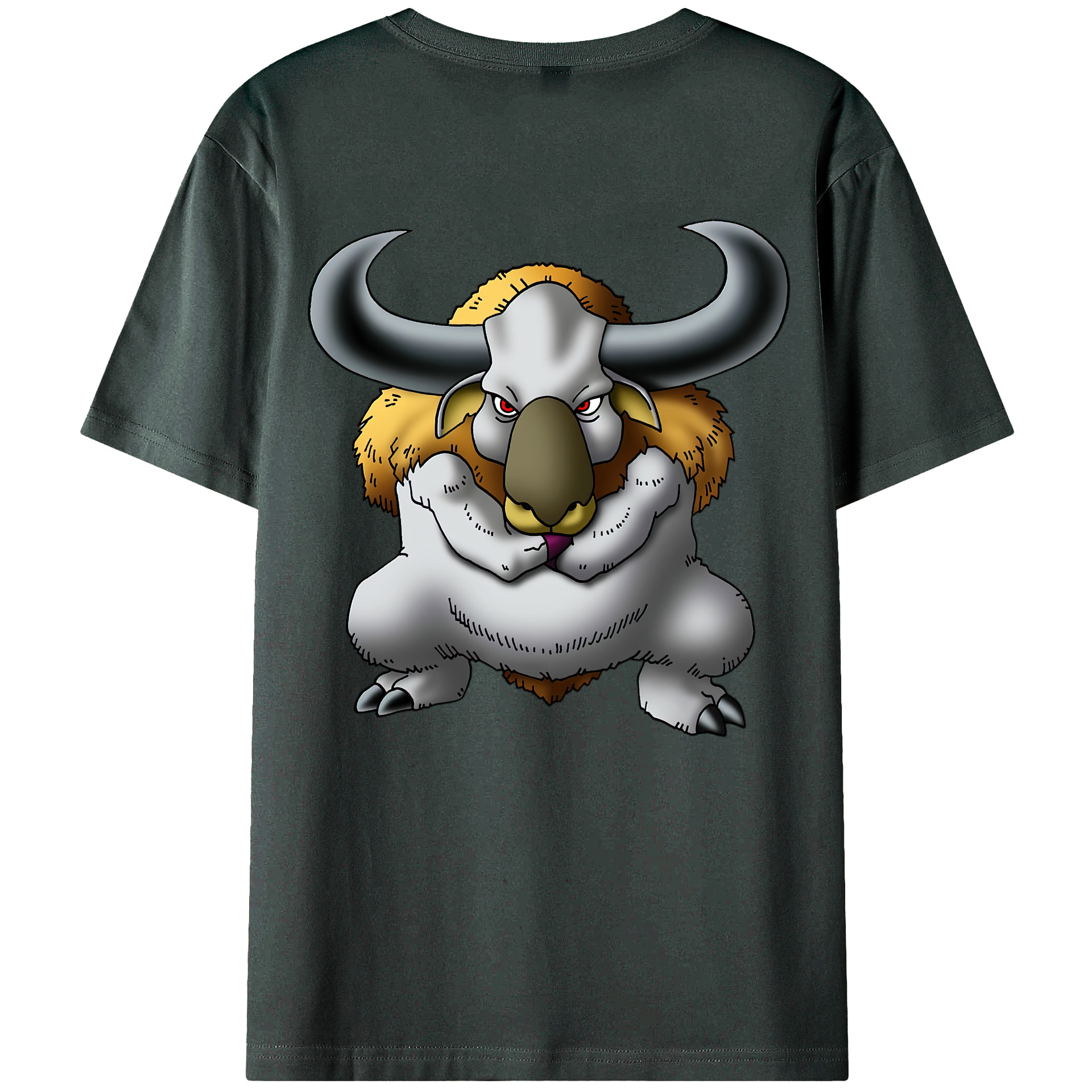 （画像用） ドラゴンクエスト Doragon Kuesuto Dragon Quest 綿100％ メンズ半袖Tシャツ（バックプリント） 通気性